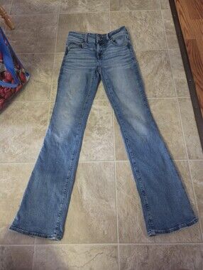 American Eagle Outfitters Light Blue Mid rise Boot Cut Flared Jeans